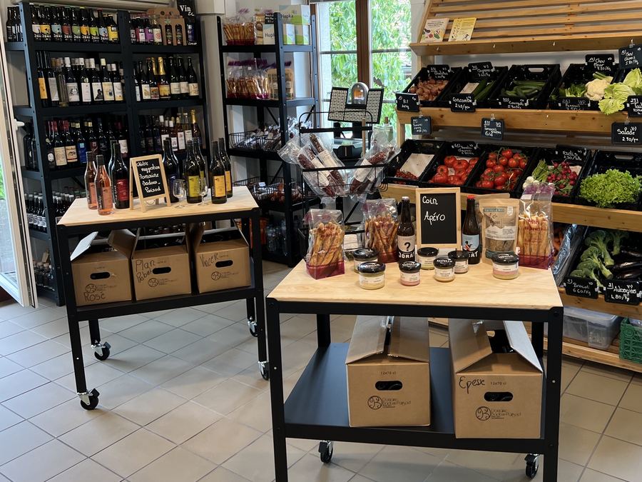 Le coin boissons et le coin apéro